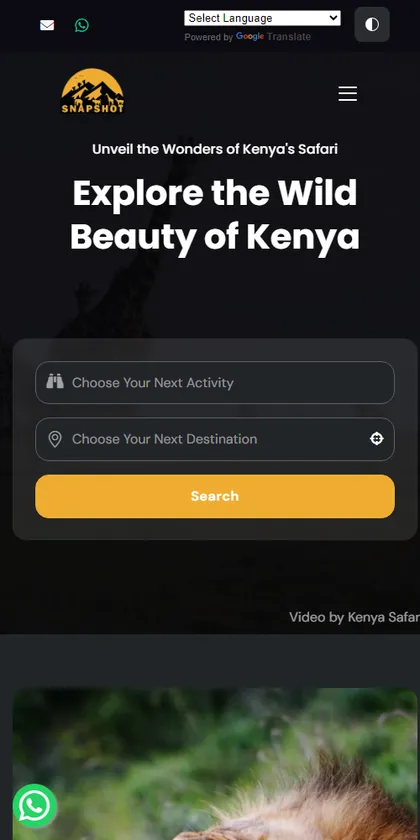 Snapshot Tours & Safaris on mobile