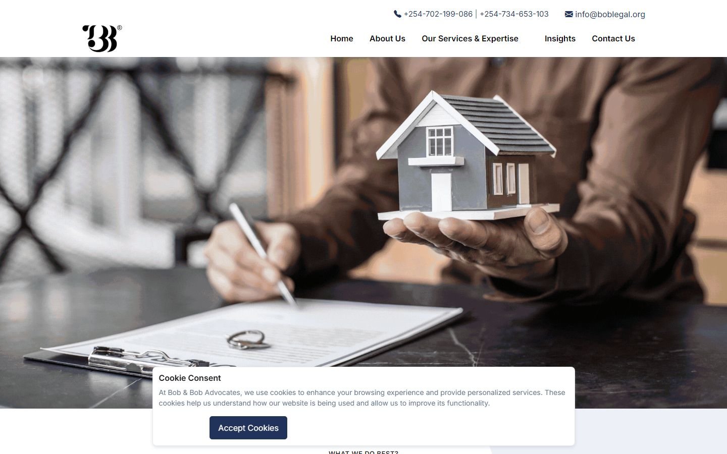 BOB Legal website preview