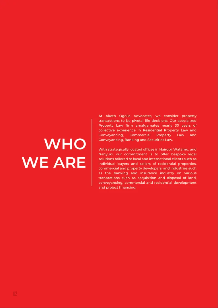 Inside page of the Akoth Ogolla Advocates profile