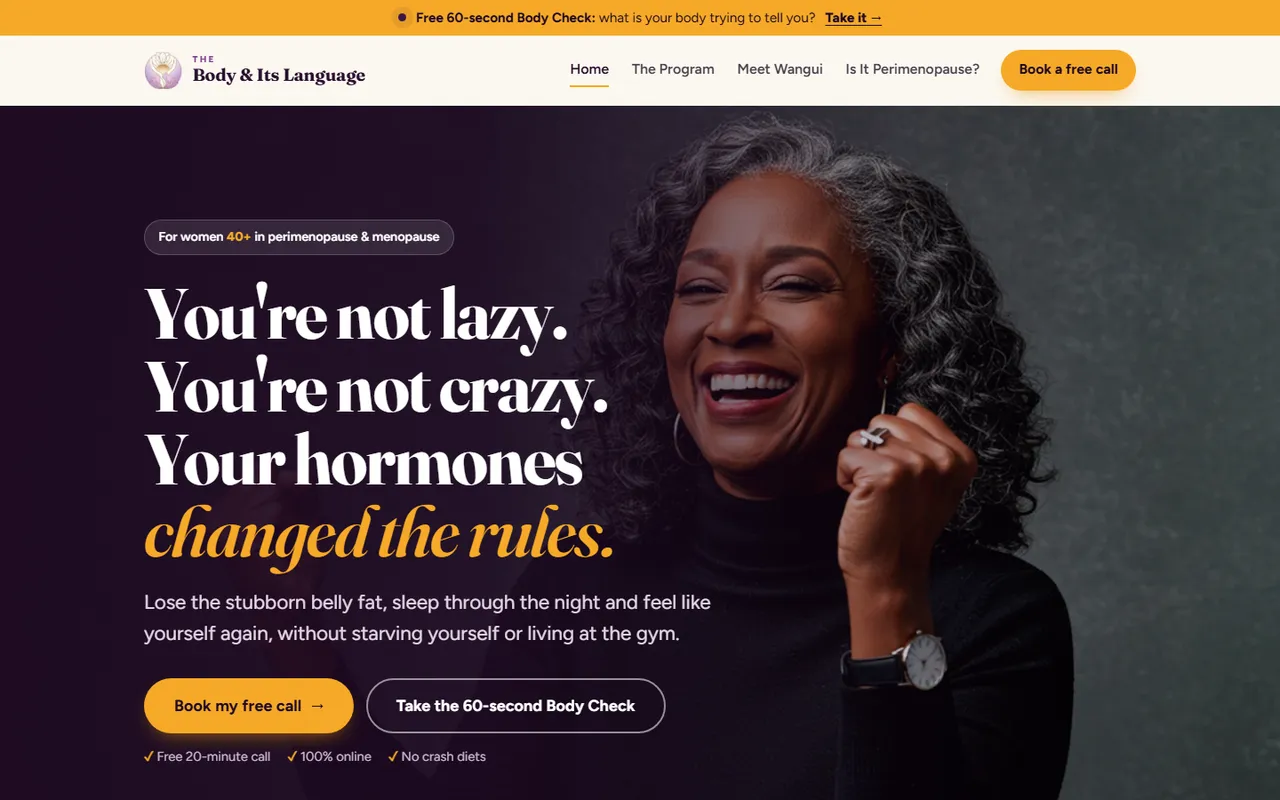 Body & Its Language website